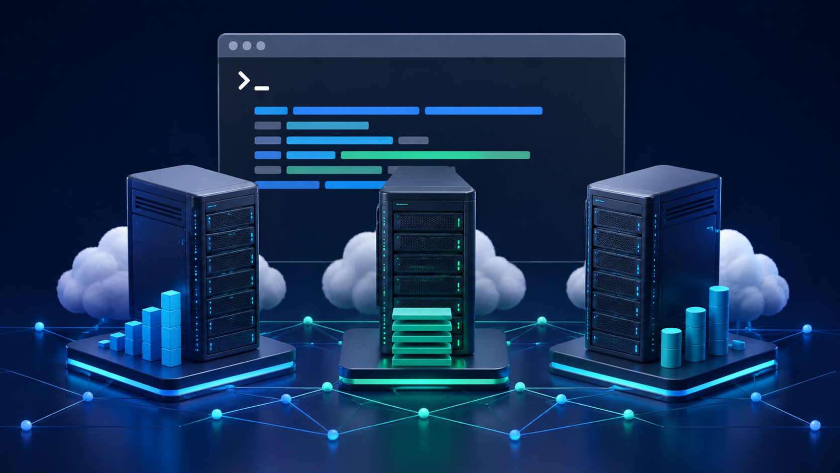 複数のLinux VPSを用途別に比較するイメージ