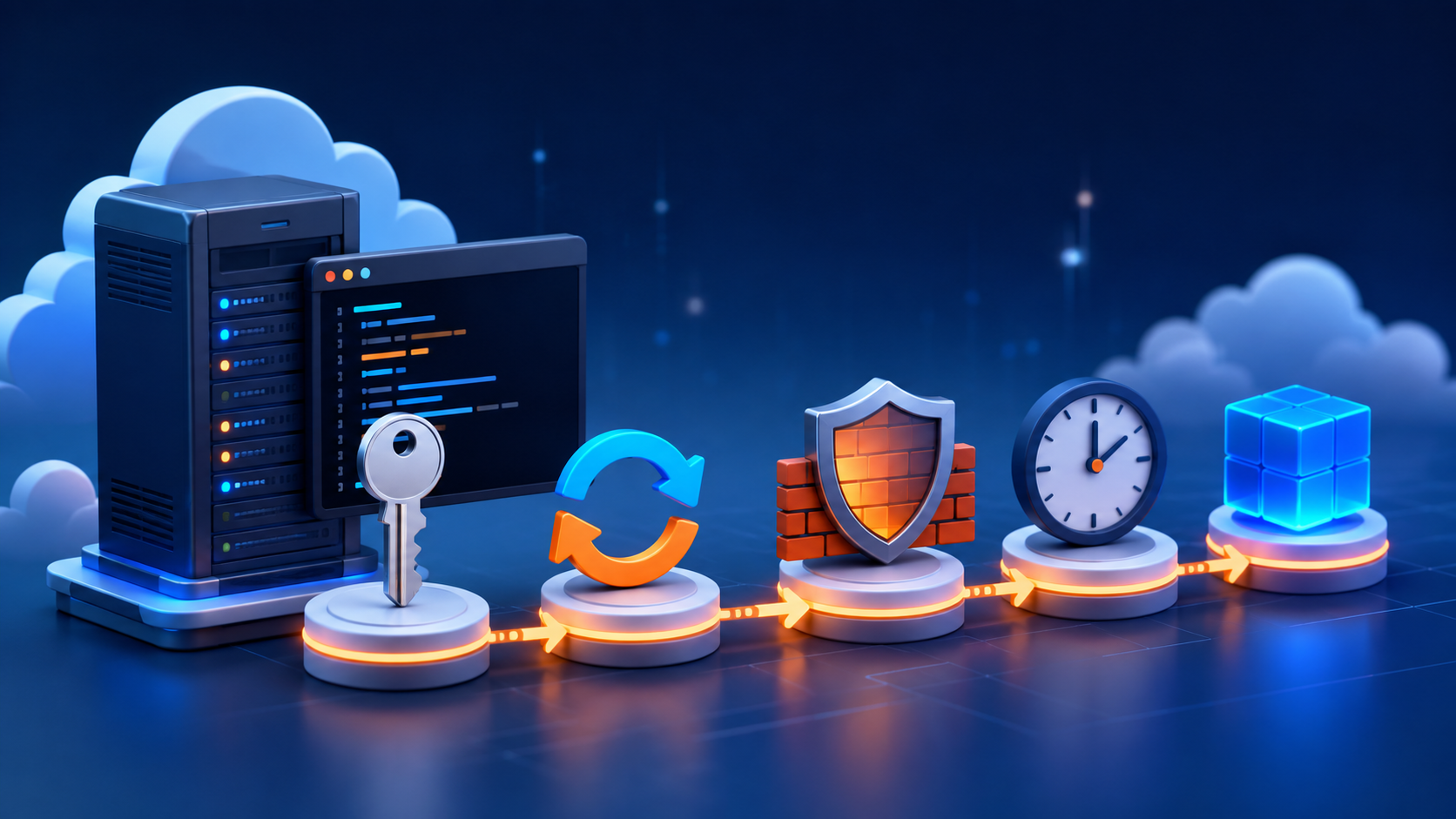 Ubuntu VPSの初期設定手順を示すターミナル画面