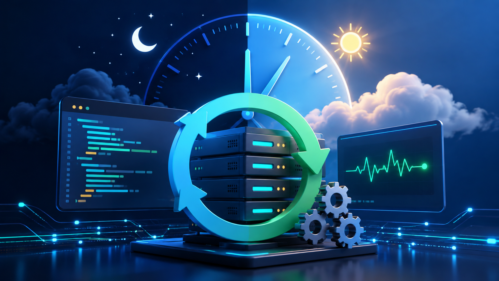 VPS上でPythonサービスを24時間実行するイメージ