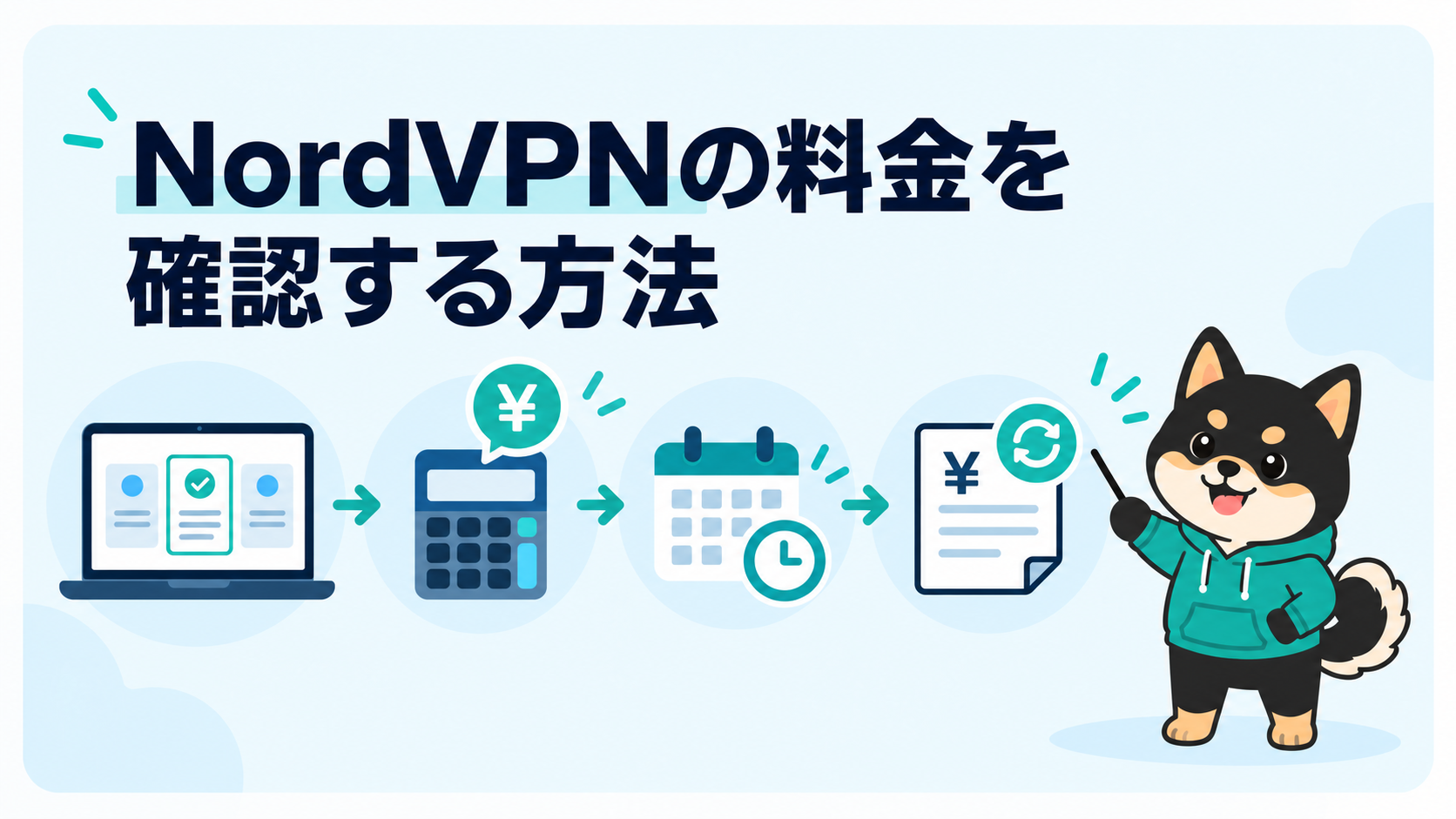 NordVPNの料金をプランと契約期間から確認する流れ
